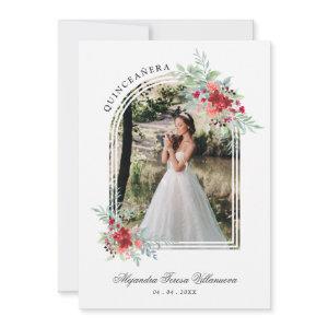 Romantic Arch Spanish Quinceañera Photo Floral