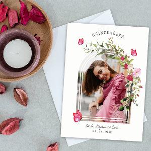 Romantic Butterflies Spanish Quinceañera Photo