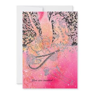 ROMANTIC LOVERS,ROMANCE IN PINK FUCHSIA SPARKLES