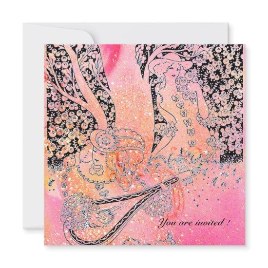 ROMANTIC LOVERS,ROMANCE IN PINK FUCHSIA SPARKLES