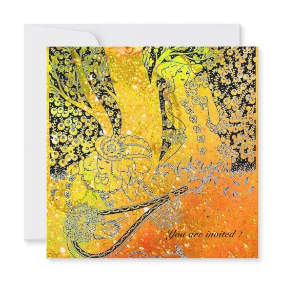 ROMANTIC LOVERS,ROMANCE IN YELLOW ORANGE SPARKLES