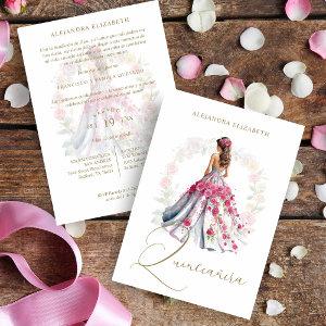 Romantic Spanish Quinceañera in Pink Shades
