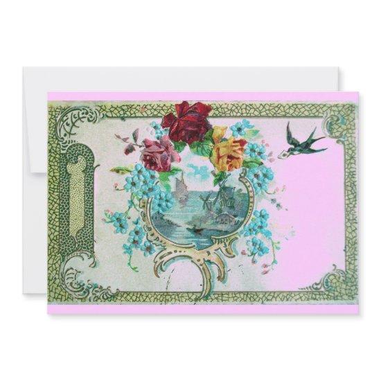 ROMANTICA 3 Floral Blue Pink Wedding Party