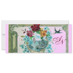 ROMANTİCA 3 MONOGRAM ,blue pink red Announcement