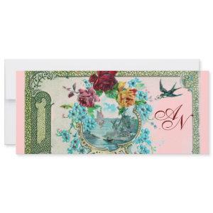ROMANTİCA 3 MONOGRAM ,blue pink red Announcement