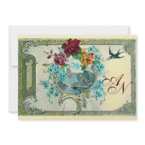 ROMANTİCA 3 MONOGRAM white, champagne metallic Announcement