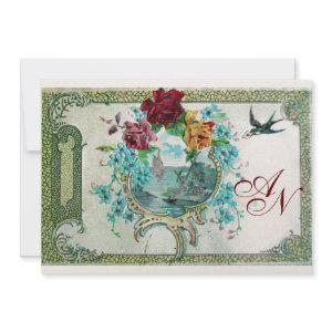 ROMANTİCA 3 MONOGRAM white, champagne metallic Announcement
