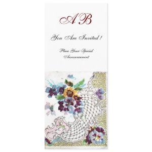 ROMANTİCA Blue White Floral Wedding Programme Program