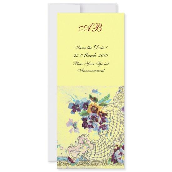 ROMANTİCA Blue Yellow Floral Wedding Programme