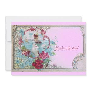 ROMANTICA,Elegant Classy Wedding Party, pink blue