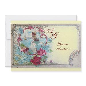ROMANTICA  MONOGRAM, red blue pink white ice