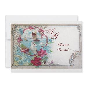 ROMANTICA  MONOGRAM, red blue pink white ice