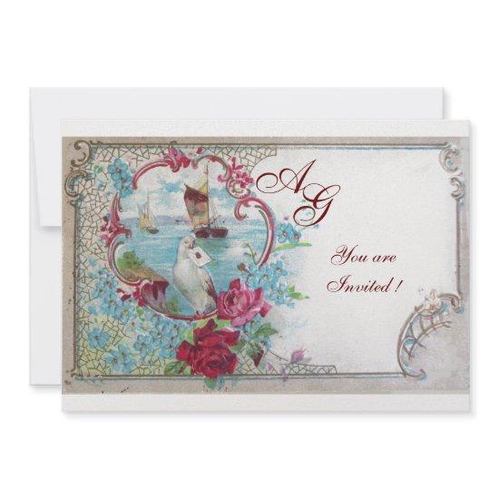 ROMANTICA  MONOGRAM, red blue pink white ice
