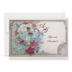 ROMANTICA  MONOGRAM, red blue pink yellow gold