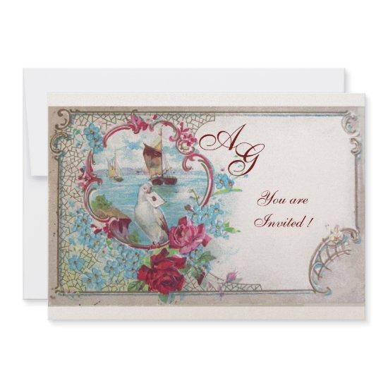 ROMANTICA  MONOGRAM, red blue pink yellow gold