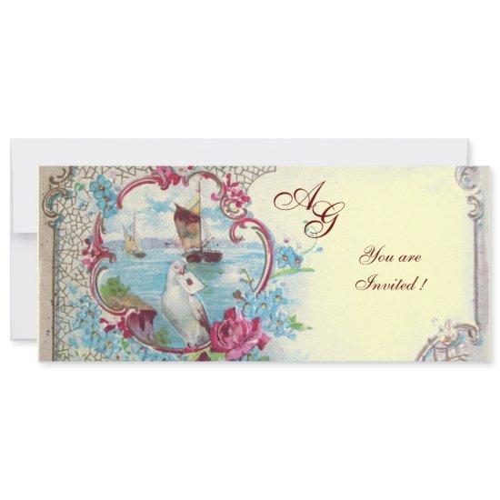 ROMANTICA  MONOGRAM, red white blue pink yellow