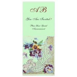 ROMANTICA Pink Green Floral Wedding Programme Program
