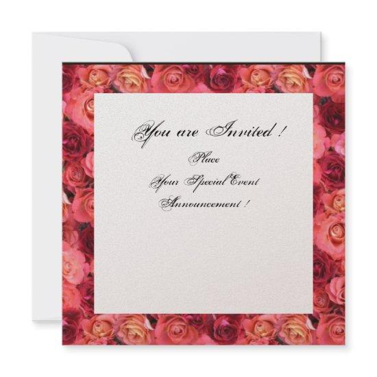 ROSE FIELD MONOGRAM,Pink,Red Black White Champagne