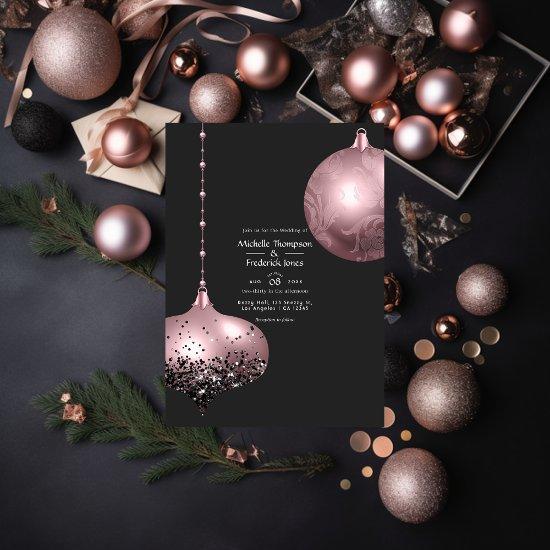 Rose Gold and Blush Pink Christmas Wedding