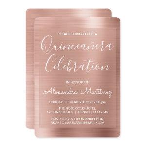 Rose Gold | Blush Pink Quinceanera Celebration
