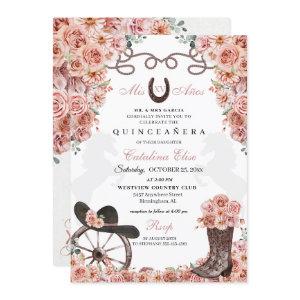 Rose Gold Champagne Western Charra Quinceanera