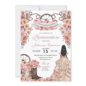 Rose Gold Champagne Western Ranchero Quinceanera