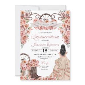 Rose Gold Champagne Western Ranchero Quinceanera
