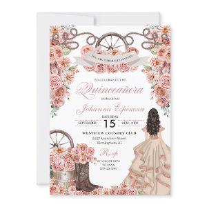 Rose Gold Champagne Western Ranchero Quinceanera