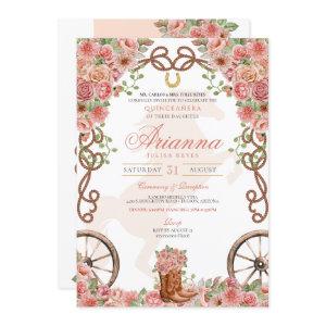 Rose Gold Country Western Charro Ranch Quinceanera