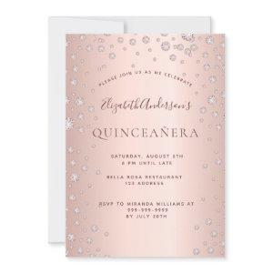 Rose gold diamonds Quinceanera
