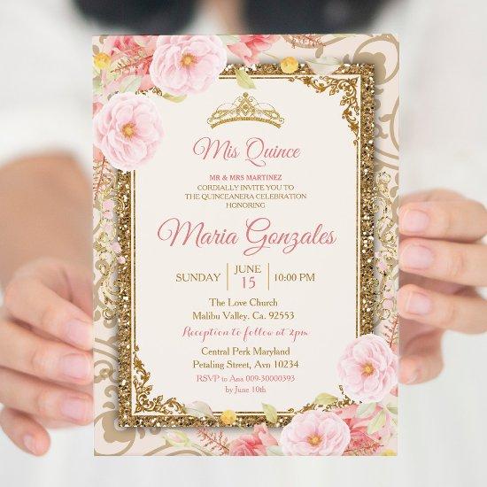 Rose Gold Dress Charra Mis Quince