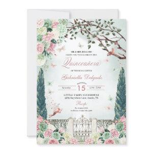Rose Gold Fairy Enchanted Garden Quinceanera