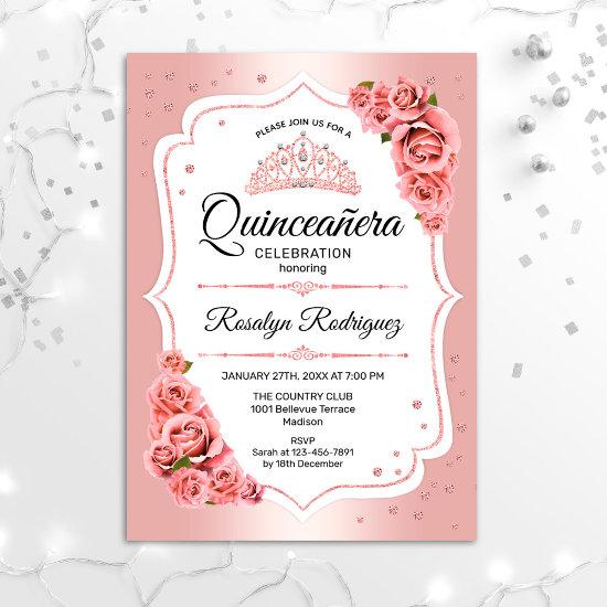 Rose Gold Quinceanera