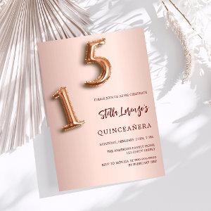 Rose gold Quinceanera