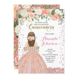 Rose Gold Quinceañera  Peach