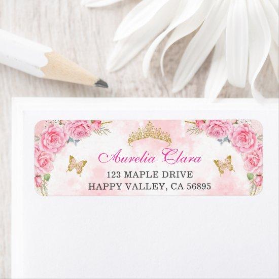 Rose Gold Quinceanera Miss Quince 15 Anos Birthday Label