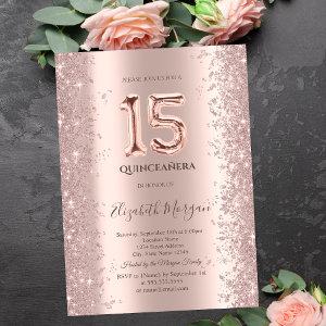 Rose Gold Sparkle Diamonds Quinceanera