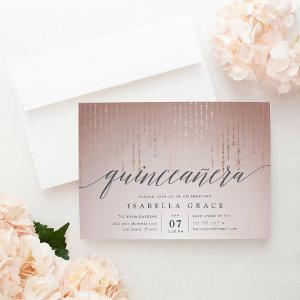 Rose Gold String Lights Quinceanera