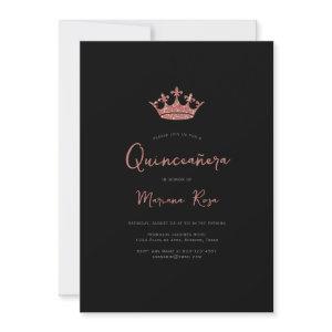 Rose Gold Tiara Quinceanera Birthday Party