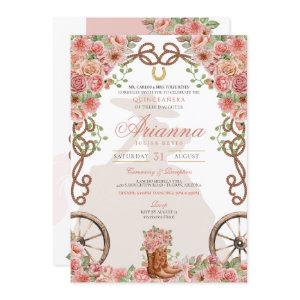 Rose Gold Western Charra Ranchera Quinceañera