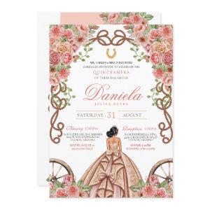 Rose Gold Western Charro Rustic Pink Quinceanera