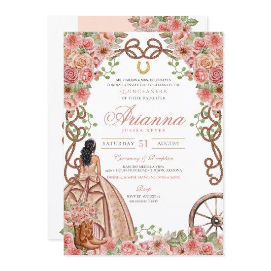 Rose Gold Western Ranch Charra Quinceañera