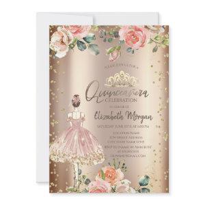 Roses Stylish Girl,Diamonds Cooper Quinceañera