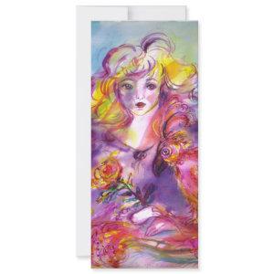 ROSINA / LADY WITH ROSE AND PARROT Pink Blue