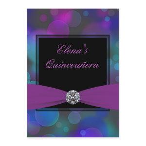 Royal Blue and Purple Quinceanera