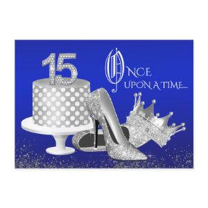 Royal Blue and Silver Quinceanera