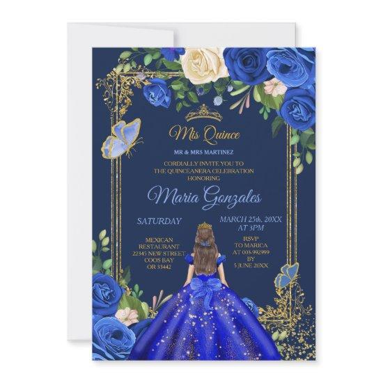 Royal Blue Dresses Mis Quince 15th Girl Birthday