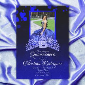 Royal Blue, Light Blue Tiara Rhineston Quinceanera