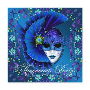 Royal Blue Masquerade Party