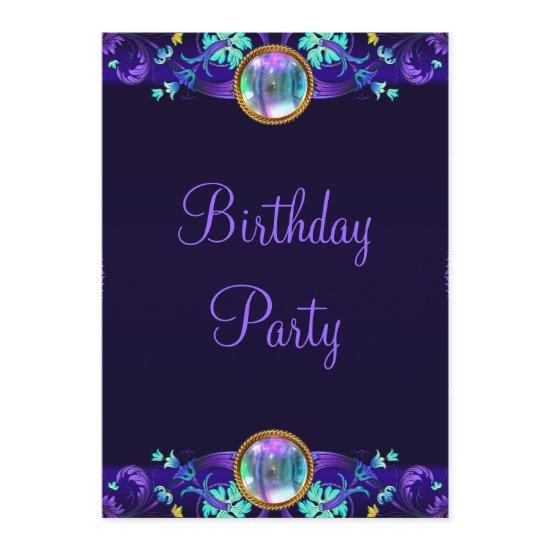 Royal Blue Purple Birthday Party